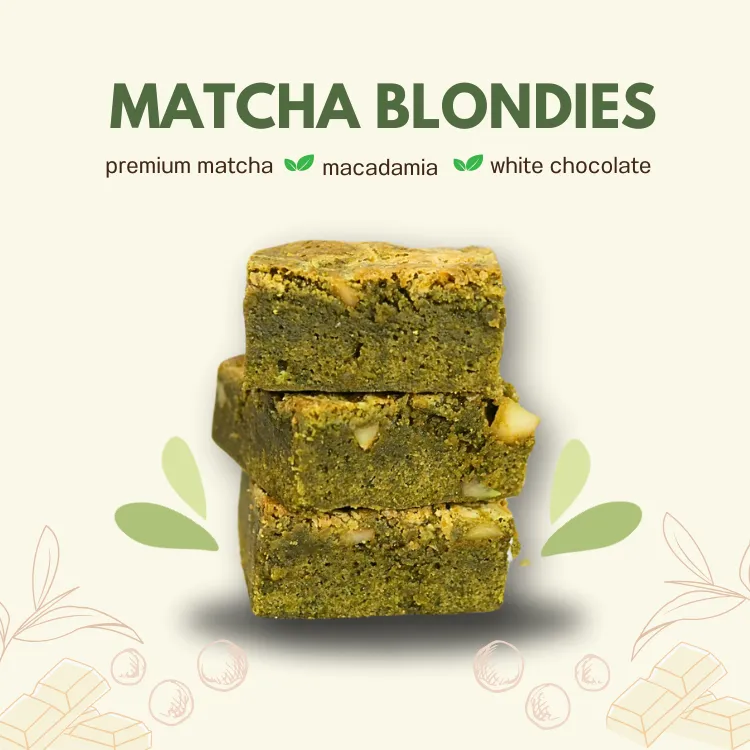 Matcha blondies Matcha blondies