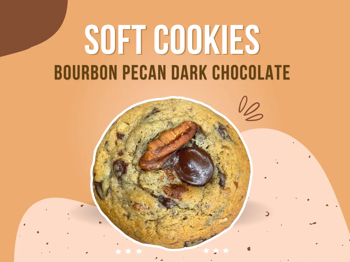 Bourbon pecan dark chocolate cookies Chanlé Kitchen bourbon pecan dark chocolate cookies