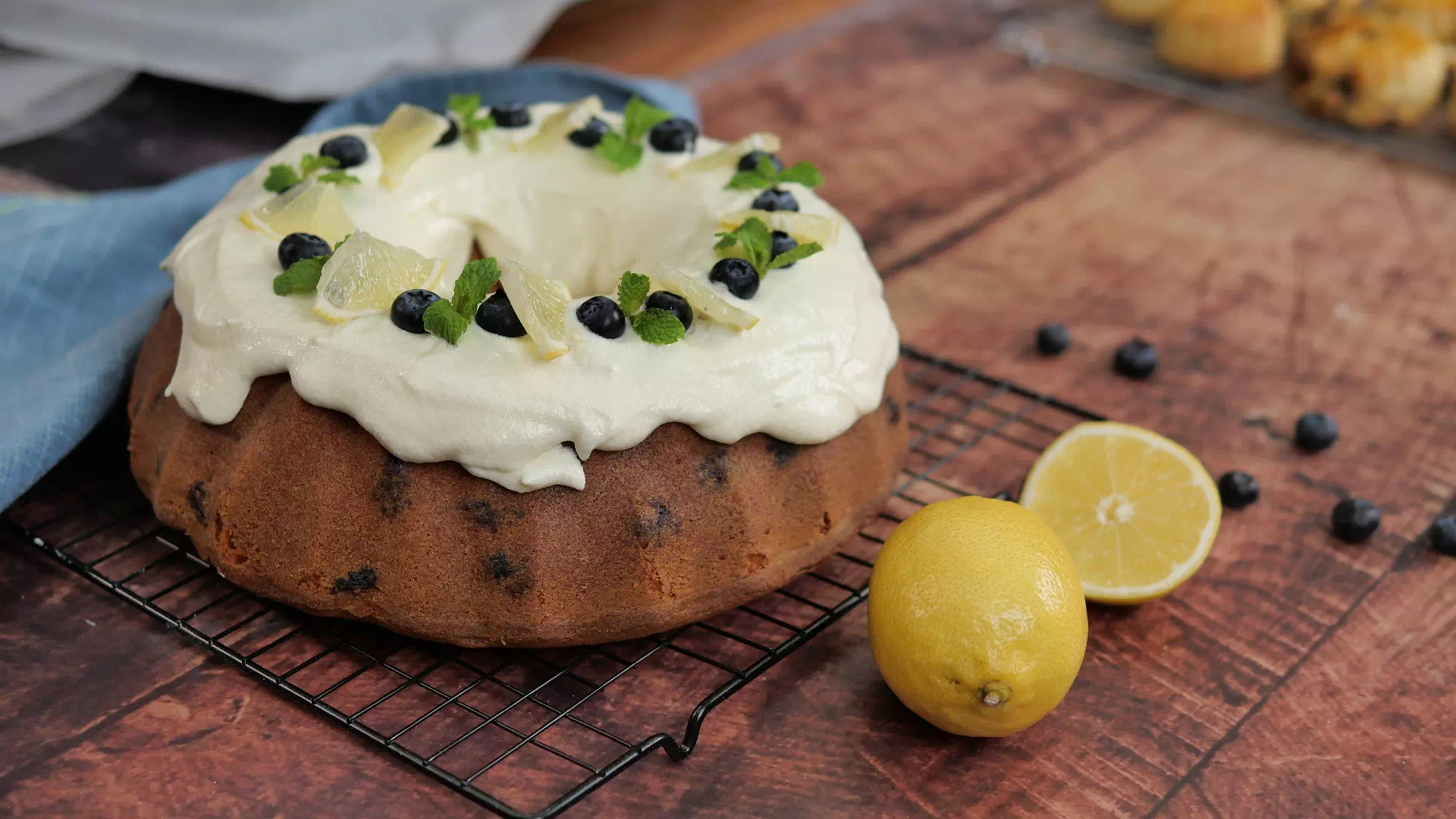 Lemon Blueberry Bundt Cake with Cream Cheese Frosting | Chanlé Kitchen <span class="jet-smart-filters-seo-rules-title"></span>