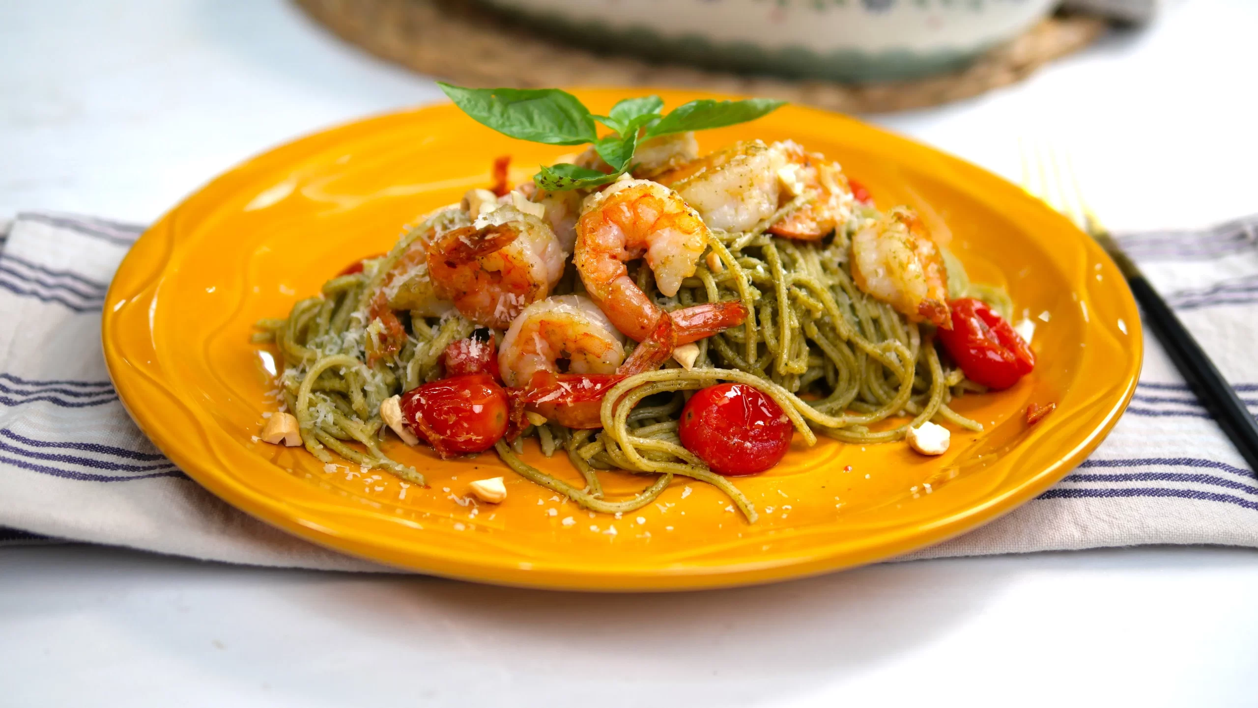 Shrimp Pesto Pasta | Chanlé Kitchen <span class="jet-smart-filters-seo-rules-title"></span>