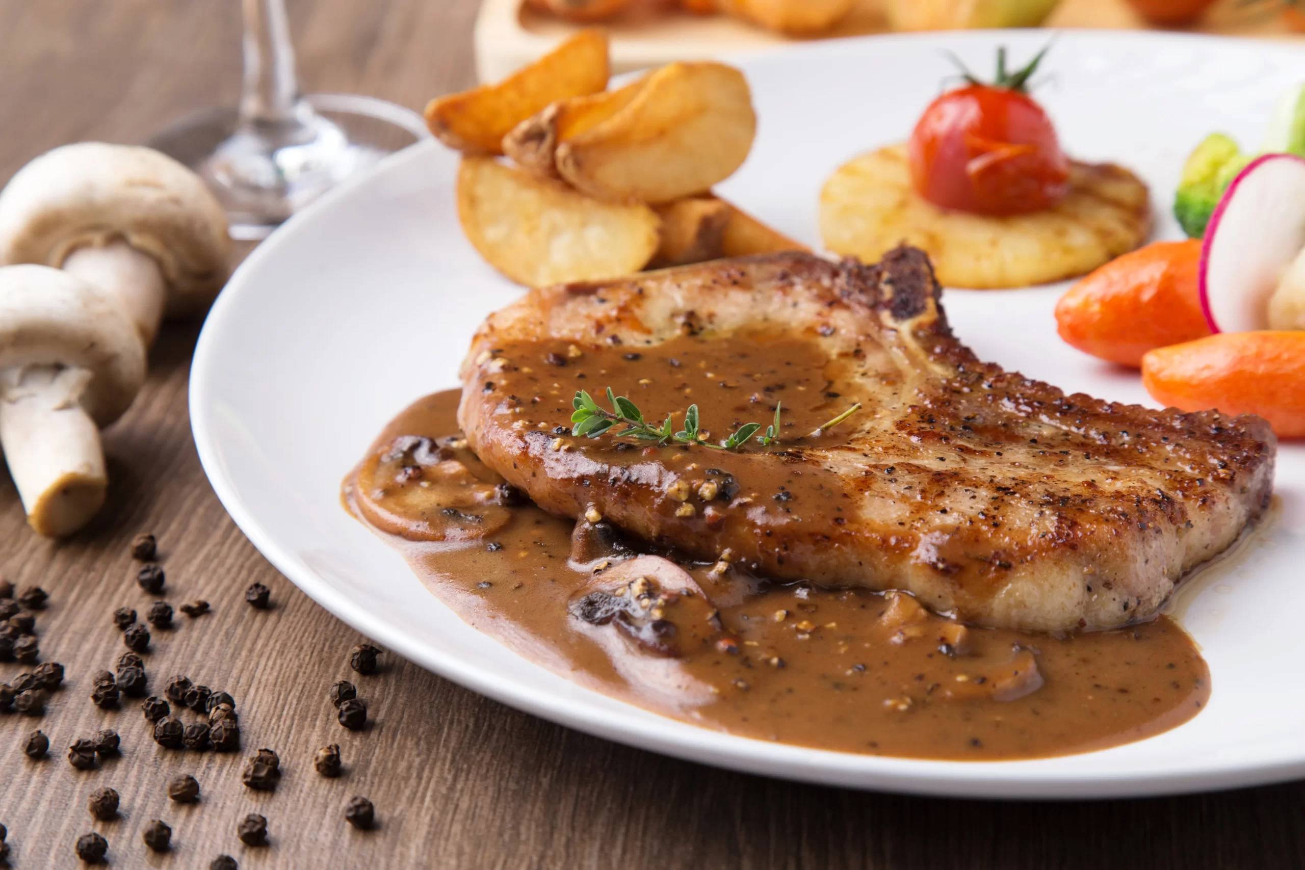 Pork Chop in Brown Gravy | Chanlé Kitchen <span class="jet-smart-filters-seo-rules-title"></span>